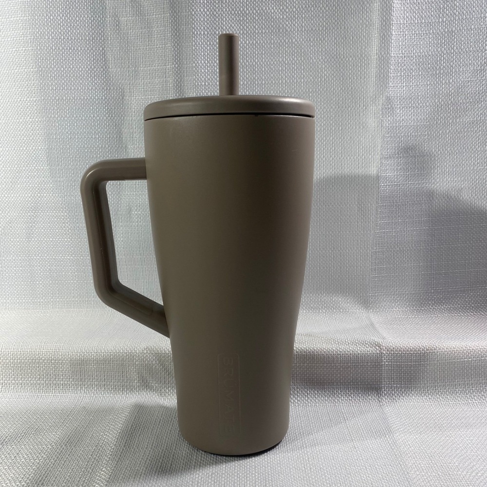 Brumate Era 30oz Tumbler Tan Brown Matte Leakproof Straw Handle Cup